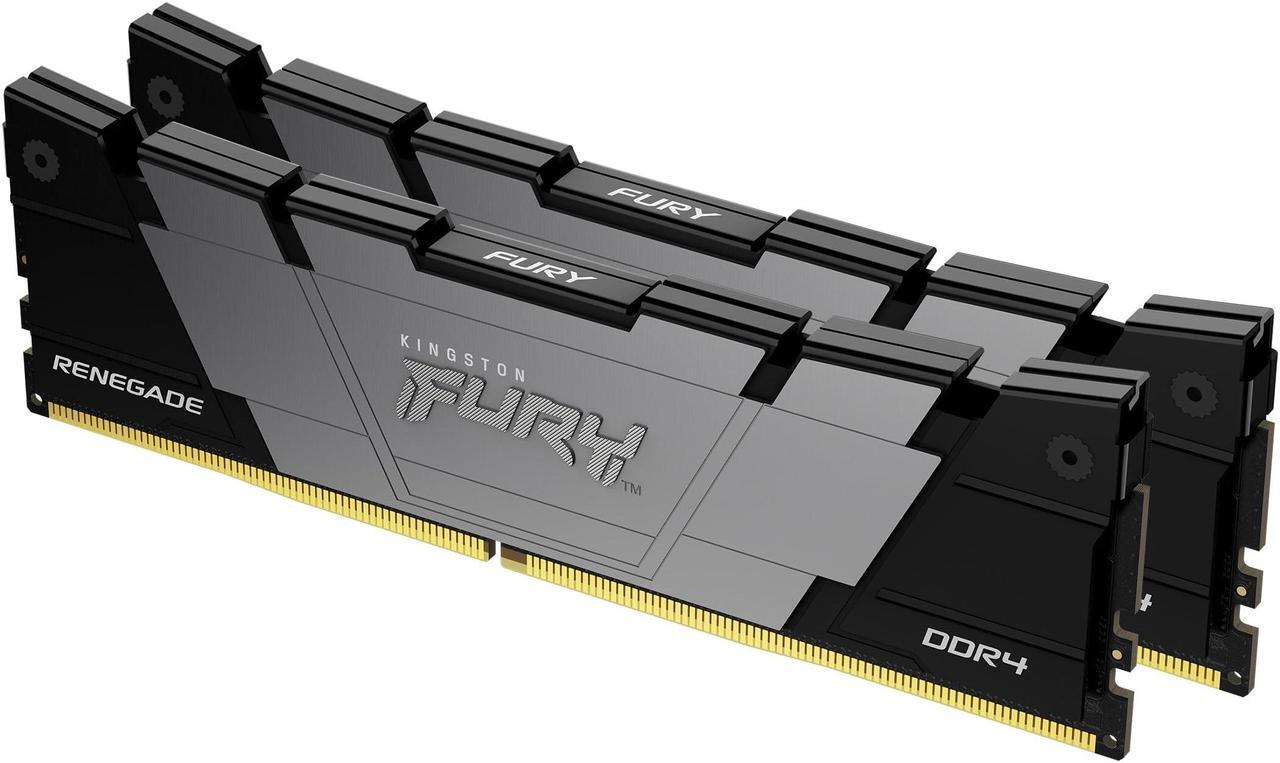 Alt view image 3 of 5 - Kingston Fury Renegade 32GB (2x16GB) 3200MT/s DDR4 CL16 DIMM (Kit of 2) Desktop Gaming Memory - KF432C16RB12K2/32