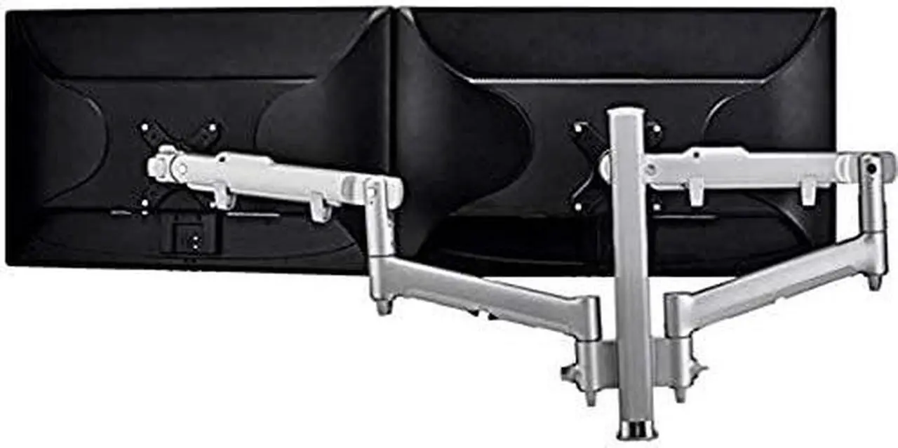 Alt view image 6 of 7 - atdec AWMS-2-D40-F-S Dual 618mm Dynamic Arms on 400mm Post
