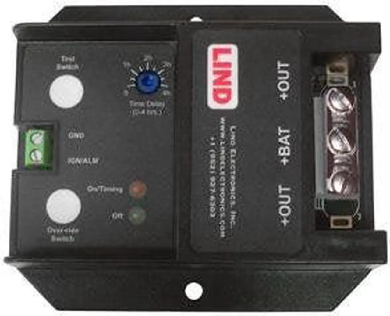 Alt view image 7 of 8 - LIND ELECTRONICS LOW PROFILE SHUTDOWN TIMER, 4HR ADJUSTABLE TIME, SCREW TERMS, 12 VOLTS, 30 AMPS