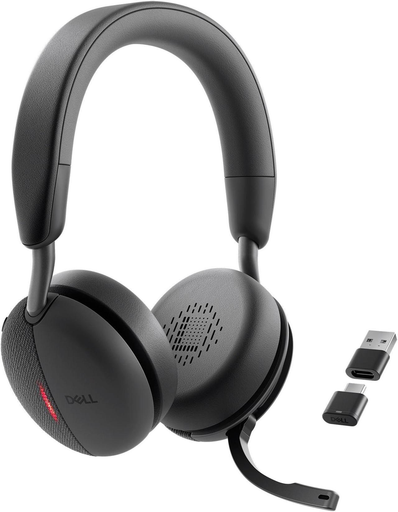 Dell WL5024 Pro Wireless ANC Headset - Hybrid Active Noise Cancellation, AI-Based Noise Cancellation Microphone, Leatherette Headband, Effortless connectivity, Microsoft Teams/Zoom Certified - Black