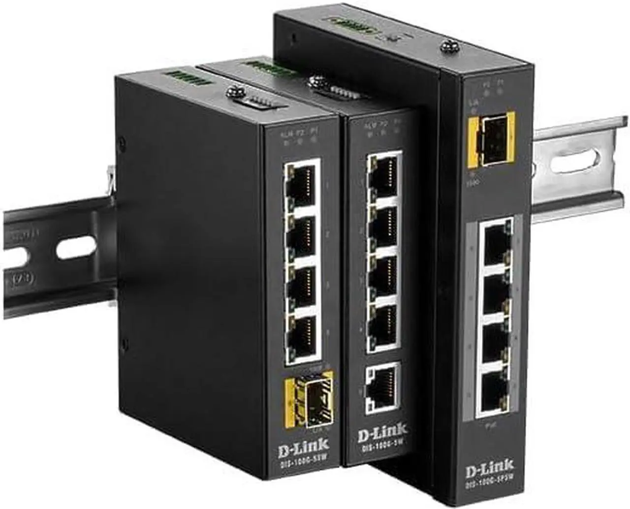 Alt view image 9 of 10 - D-Link DIS-100G-5PSW Unmanaged Industrial Gigabit Unmanaged Switches, 4 x 100/1000BaseT PoE Ports, 1 x 100/1000BaseSFP Slots