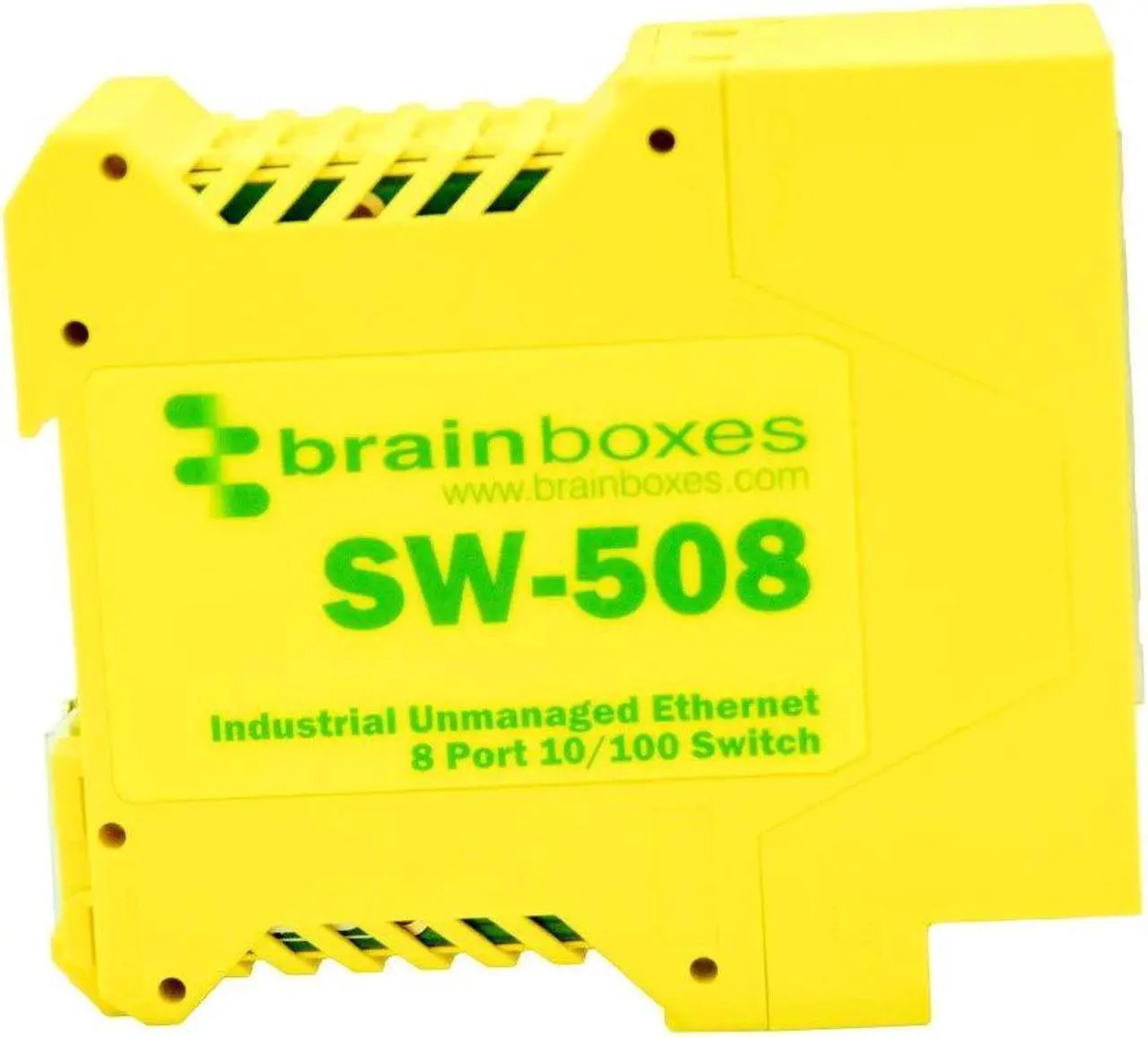 Alt view image 10 of 15 - BRAINBOXES SW-508 INDUSTRIAL ETHERNET 8PORT SW