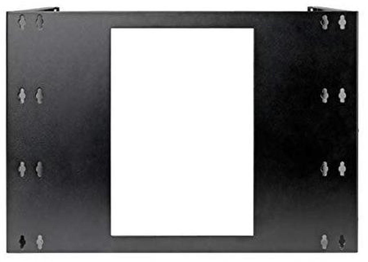 Alt view image 11 of 16 - Tripp Lite 8U Wall-Mount Bracket for Small Switches, Patch Panels Hinged - Black