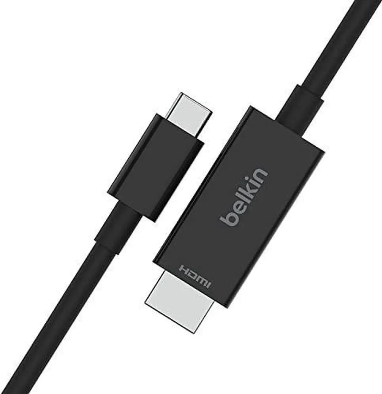 Alt view image 2 of 8 - Belkin AVC012bt2MBK 6.56 ft. (2.0m) Black Connect USB-C to HDMI Cable Male to Male