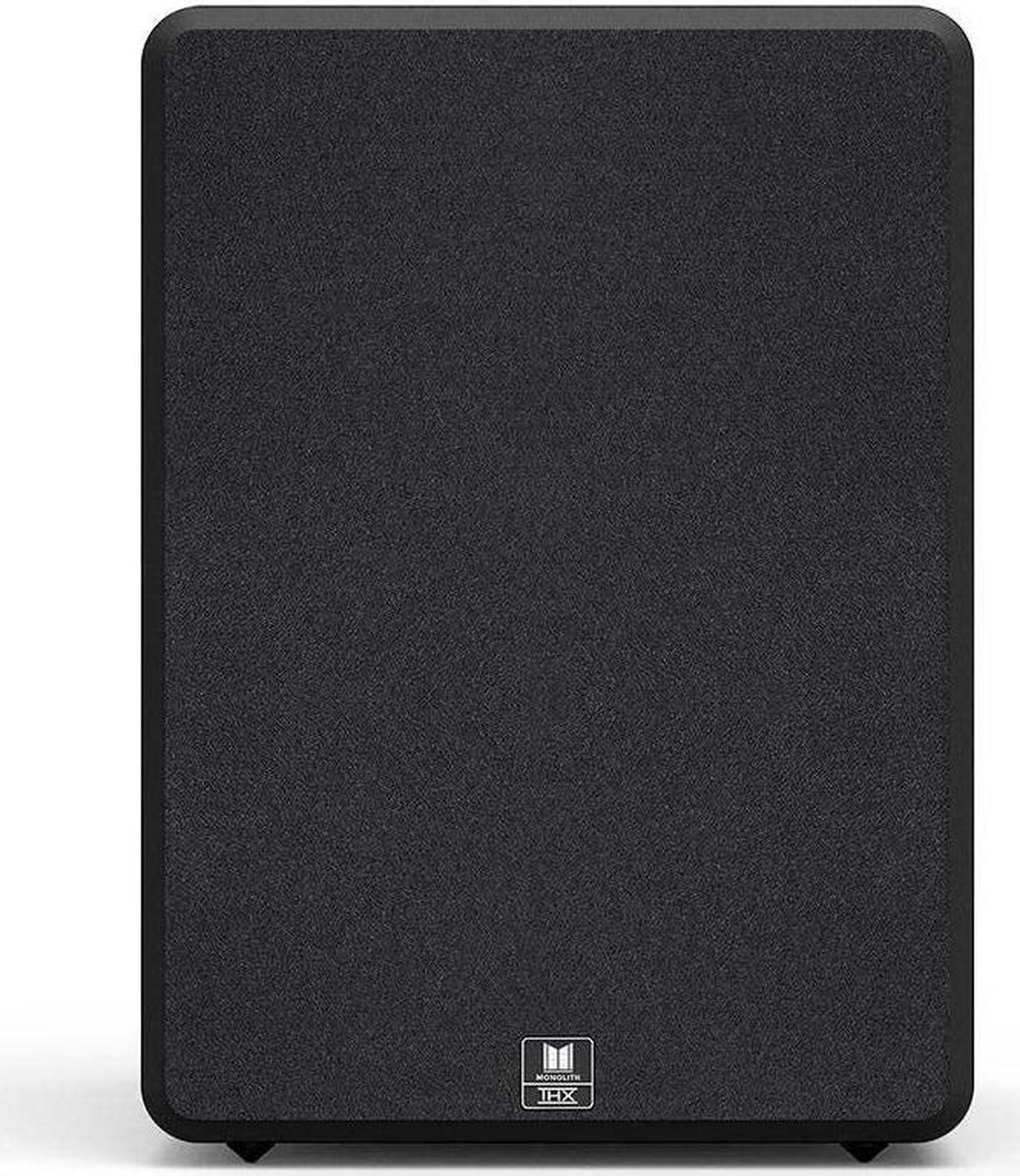 Alt view image 9 of 10 - Monoprice Monolith M-12 V2 12in THX Certified Ultra 500 Watt Powered Subwoofer, Massive Output, Low Distortion, Vented HDF Cabinet
