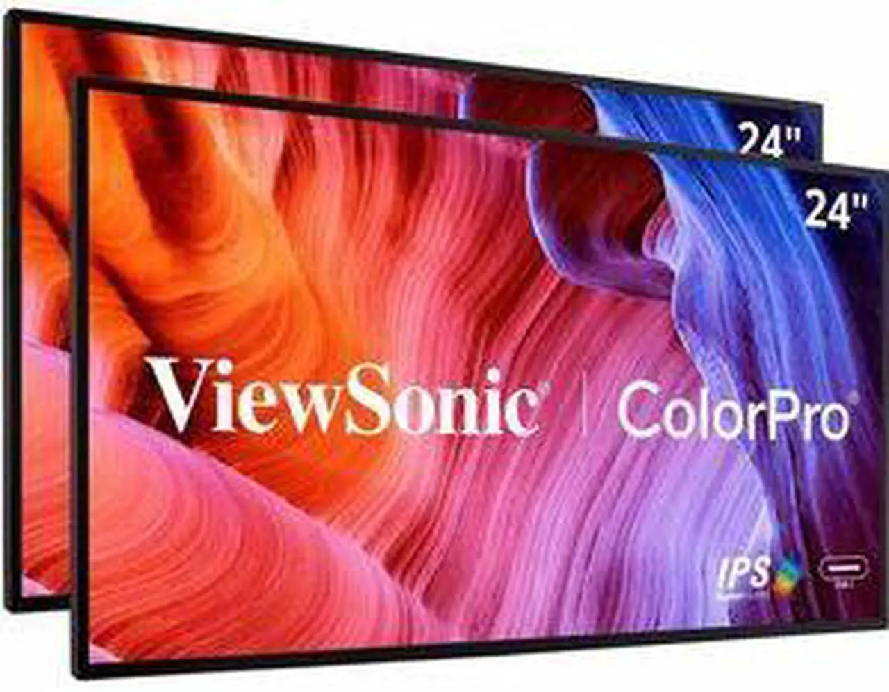 Alt view image 8 of 15 - ViewSonic VP2468A_H2 24" Premium Dual Pack Head-Only IPS 1080p Monitor with Advanced Ergonomics, ColorPro 100% sRGB REC 709, 14-bit 3D LUT, Eye Care, and 65W USB C for Home and Office