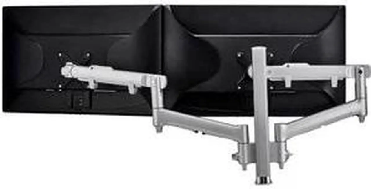 Alt view image 7 of 7 - atdec AWMS-2-D40-F-S Dual 618mm Dynamic Arms on 400mm Post