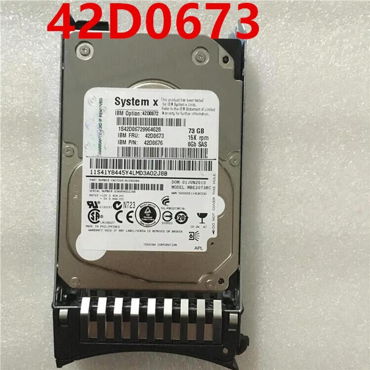 OwnShoe HDD For 73GB 2.5" SAS 32MB 15000RPM For Internal HDD For Server HDD For 42D0673 42D0676 42D0672