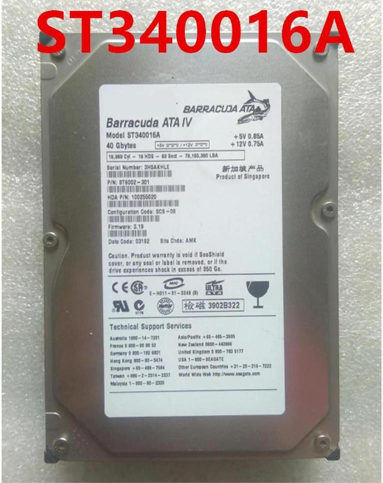 OwnShoe Almost HDD For 40GB 3.5" IDE 2MB 7200RPM For Internal HDD For Desktop HDD For ST340016A