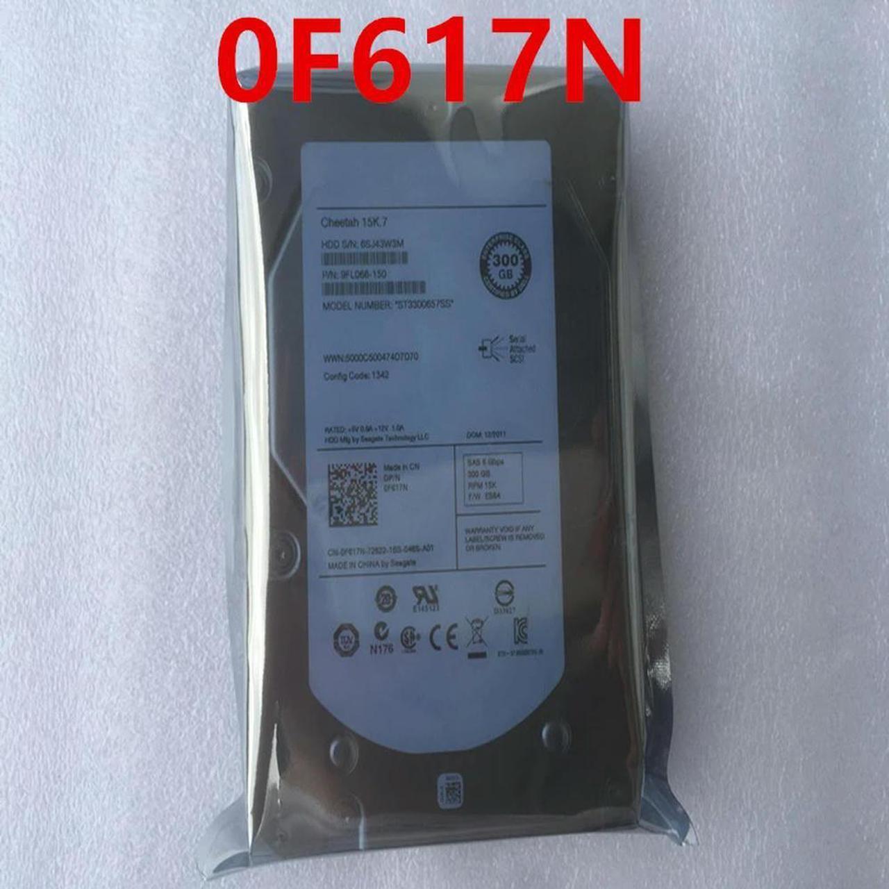 OwnShoe HDD For R410 R510 R710 300GB 3.5" SAS 32MB 15000RPM For Server HDD For 0F617N F617N ST3300657SS