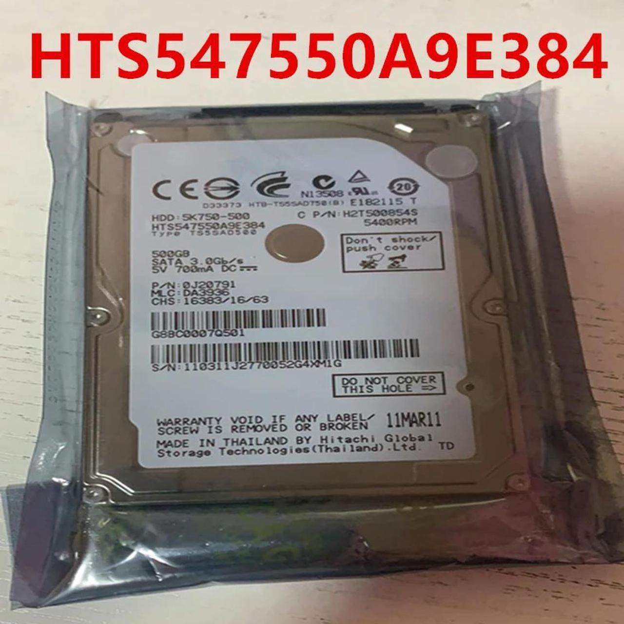 OwnShoe Almost HDD For Hitachi 500GB 2.5" SATA 8MB 5400RPM For Internal HDD For Laptop HDD For HTS547550A9E384