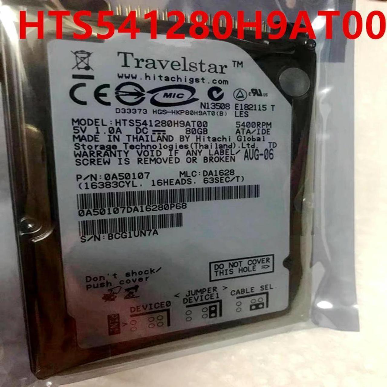 OwnShoe Almost HDD For Hitachi 80GB 2.5" IDE 2MB 5400RPM For Internal HDD For Laptop HDD For HTS541280H9AT00