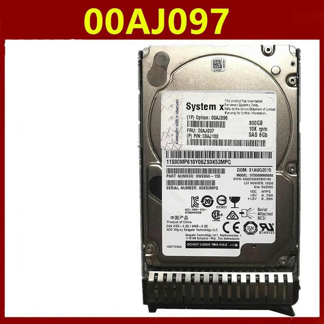 OwnShoe HDD For 3650 M5 300GB 2.5" SAS 6 Gb/s 64MB 10K For Internal HDD For Server HDD For 00AJ097 00AJ096 00AJ100