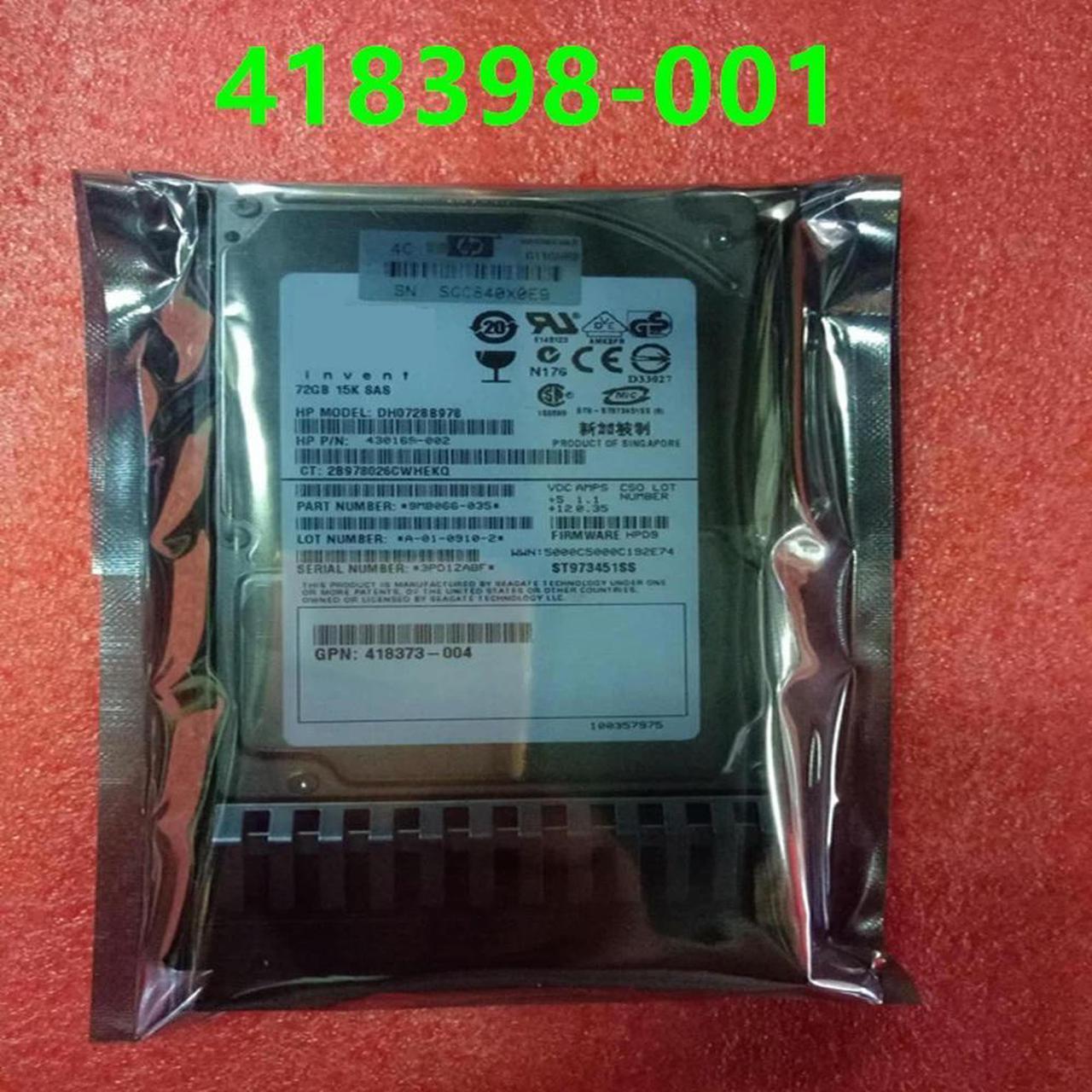 OwnShoe HDD For 72GB 2.5" SAS 6 Gb/s 2MB 15000RPM For Internal HDD For Server HDD For 418371-B21 418398-001