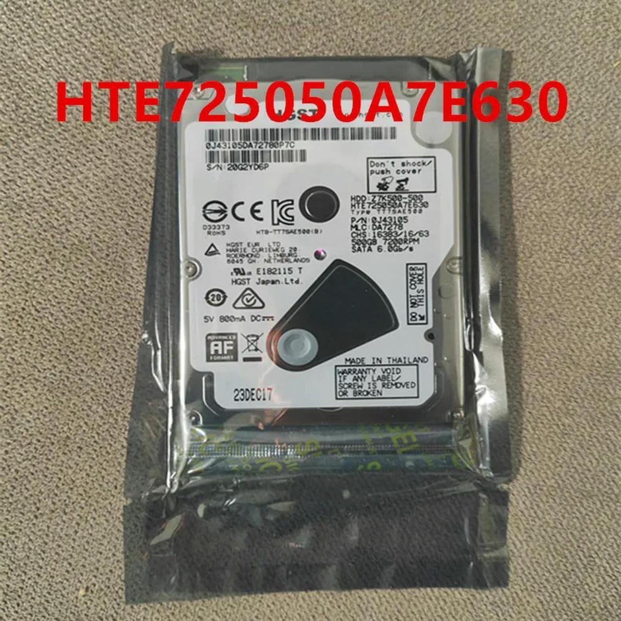 OwnShoe HDD For Hgst 500GB 2.5" SATA 6 Gb/s 32MB 7200RPM 7MM For Internal Hard Disk For Notebook HDD For HTE725050A7E630