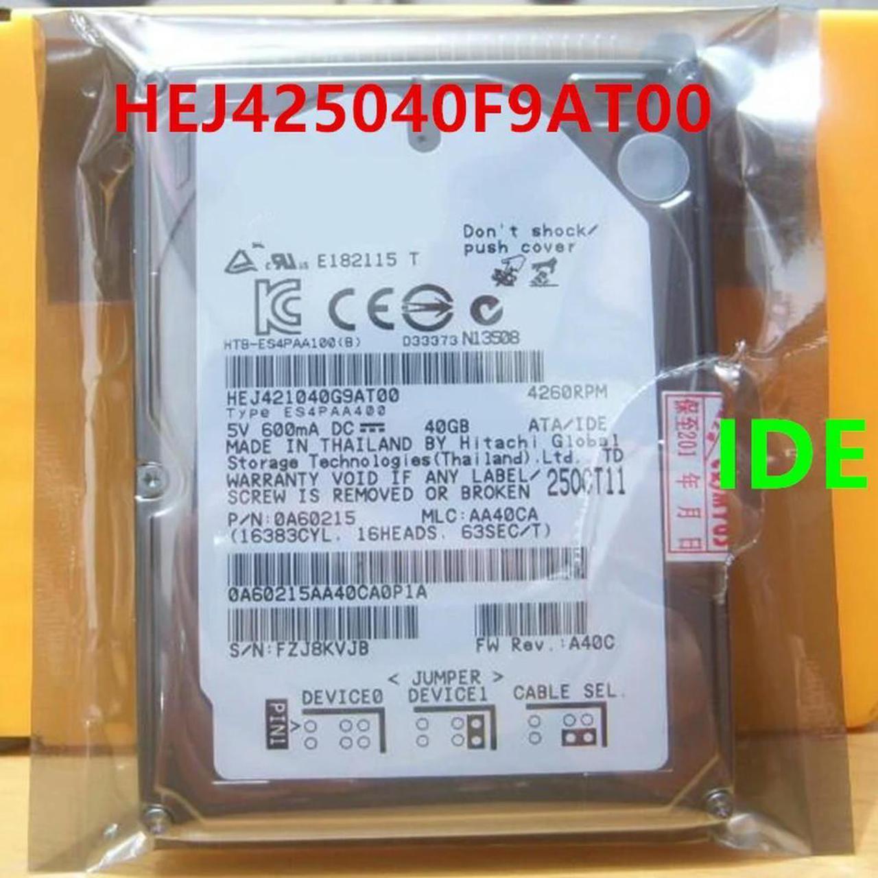 OwnShoe HDD For Hitachi 2.5" 40GB IDE 8MB 4200RPM 9.5MM For Internal HDD For Notebook HDD For HEJ425040F9AT00