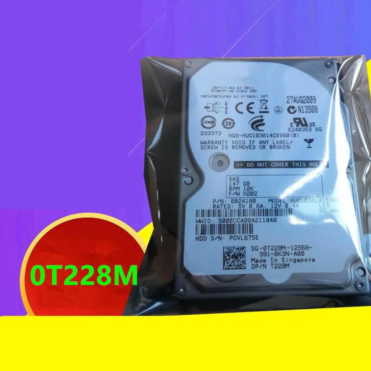 OwnShoe Almost HDD For 147GB 2.5" SAS 16MB 10000RPM For Internal HDD For Server HDD For 0T228M T228M HUC103014CSS600