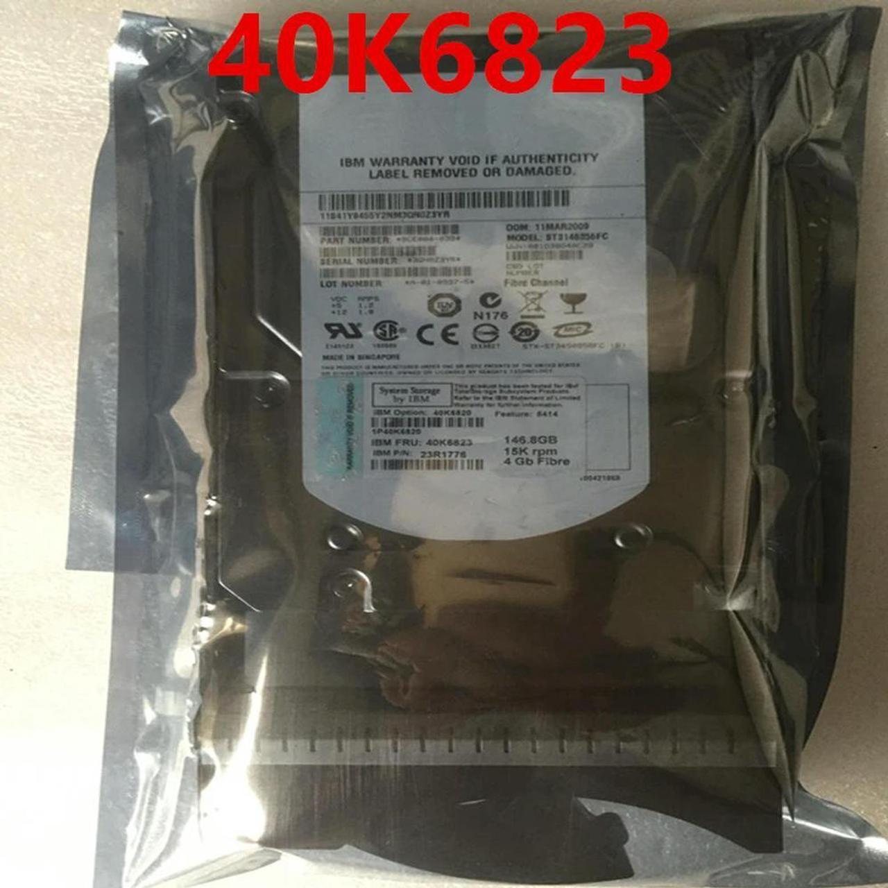 OwnShoe HDD For DS4700 DS4800 146GB 3.5" FC 32MB 15K For Internal HDD For Server HDD For 40K6820 40K6823 23R1776