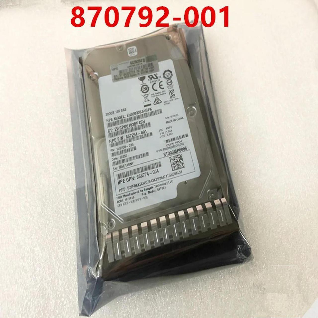 OwnShoe HDD For G8 G9 G10 300GB 2.5" SAS 12 Gb/S 64MB 15000RPM For Internal HDD For Server HDD For 870792-001 870753-B21