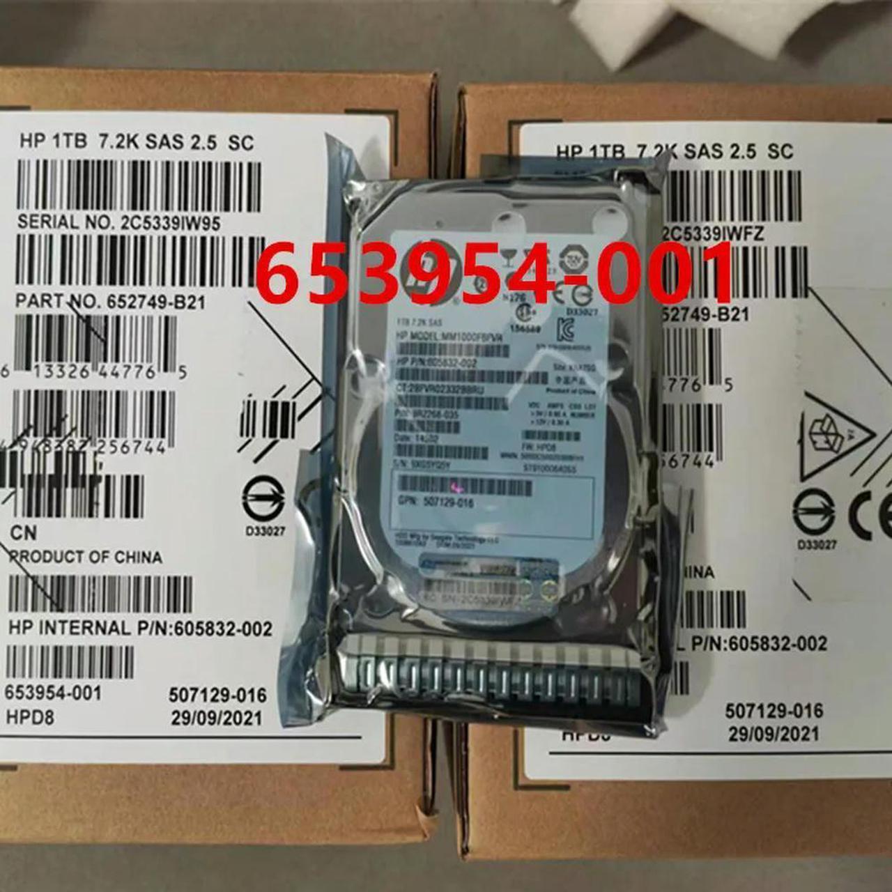 OwnShoe Hard Disk For G8 1TB 2.5" SAS 64MB 7200RPM For Server HDD For 653954-001 652749-B21 605832-002 MM1000FBFVR