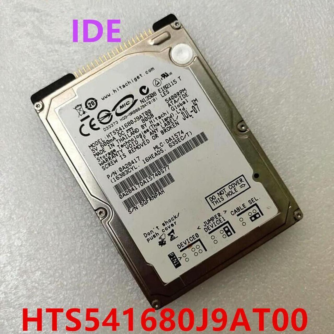 OwnShoe HDD For Hitachi 80GB 2.5" IDE 8MB 5400RPM For Internal Hard Disk For Notebook HDD For HTS541680J9AT00