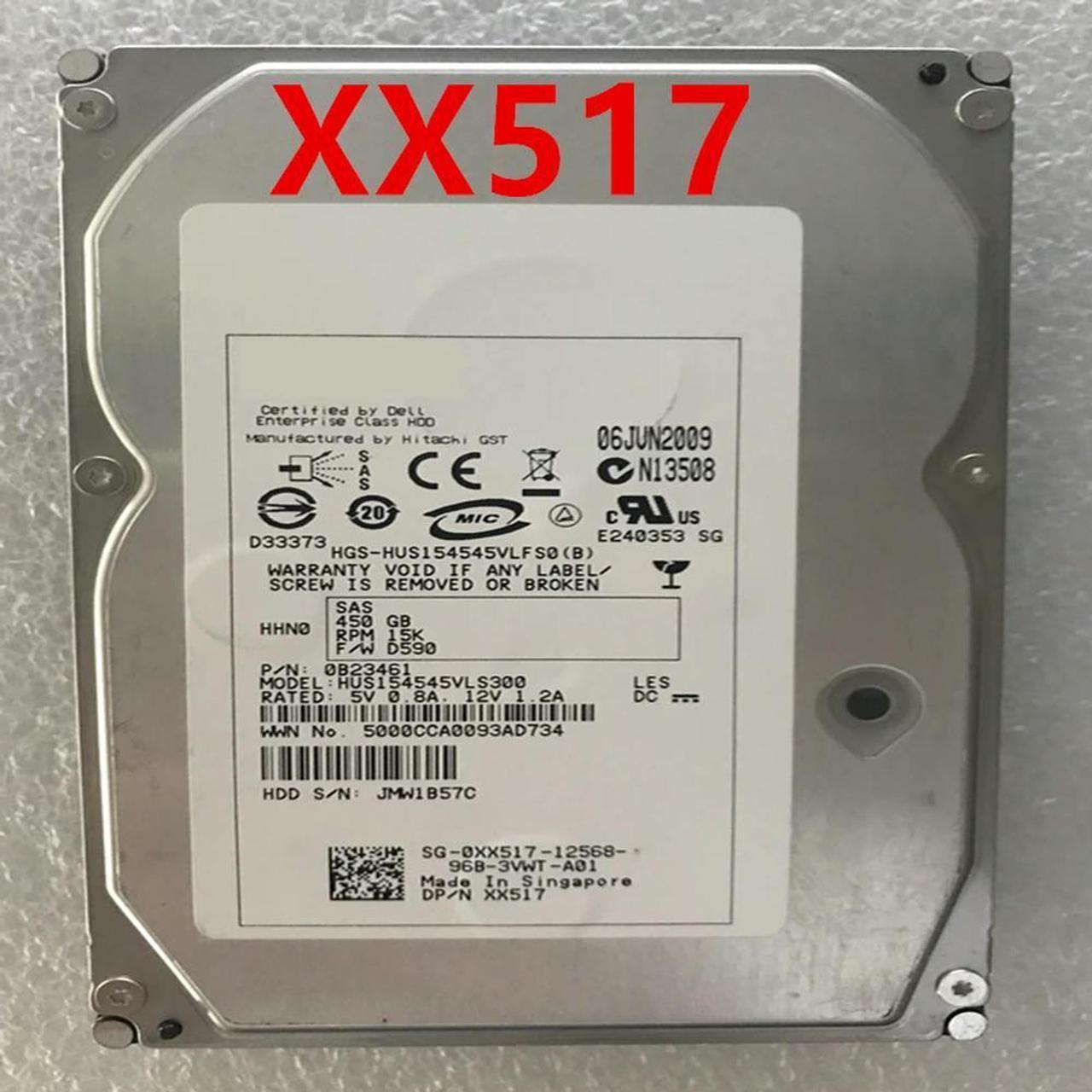 OwnShoe Almost HDD For 450GB 3.5" SAS 64MB 15000RPM For Internal HDD For Server HDD For XX517 0XX517 HVS154545VLS300