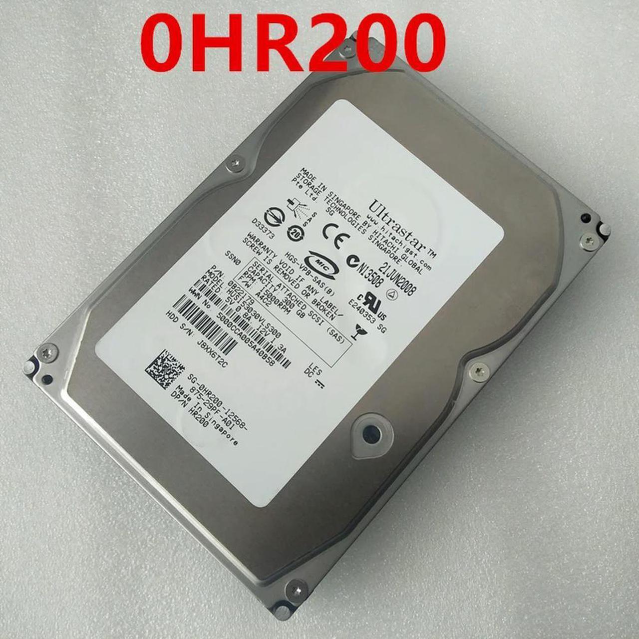 OwnShoe Almost HDD For Hitachi 300GB 3.5" SAS 8MB 15000RPM For Internal HDD For Server HDD For 0HR200 HR200 HUS153030VLS300