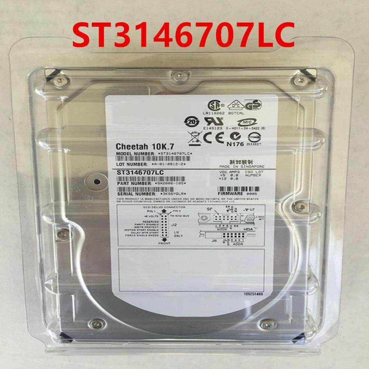 OwnShoe HDD For 146GB 3.5" SCSI 80Pin 16MB 10000RPM For Internal HDD For Server HDD For ST3146707LC