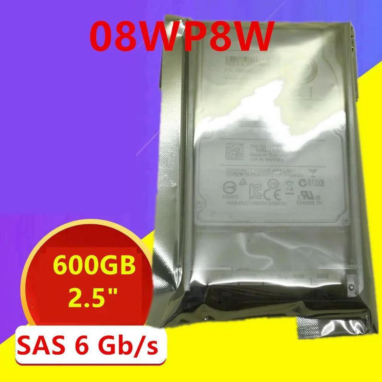 OwnShoe HDD For 600GB 2.5" SAS 6 Gb/S 64MB 10000RPM For Internal HDD For Server HDD For 8WP8W 08WP8W HUC106060CSS600