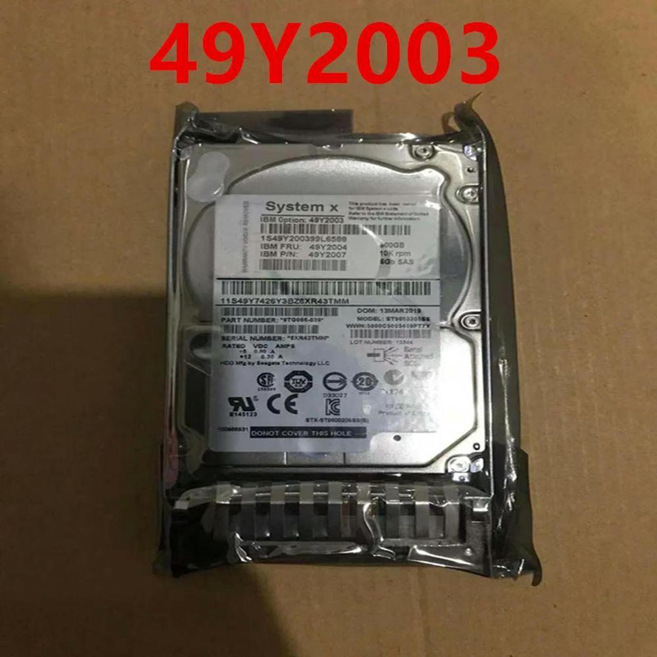 OwnShoe HDD For x3850 X3950 600GB 2.5" SAS 6 Gb/s 32MB 10000RPM For Internal HDD For Server HDD For 49Y2003 49Y2004 49Y2007