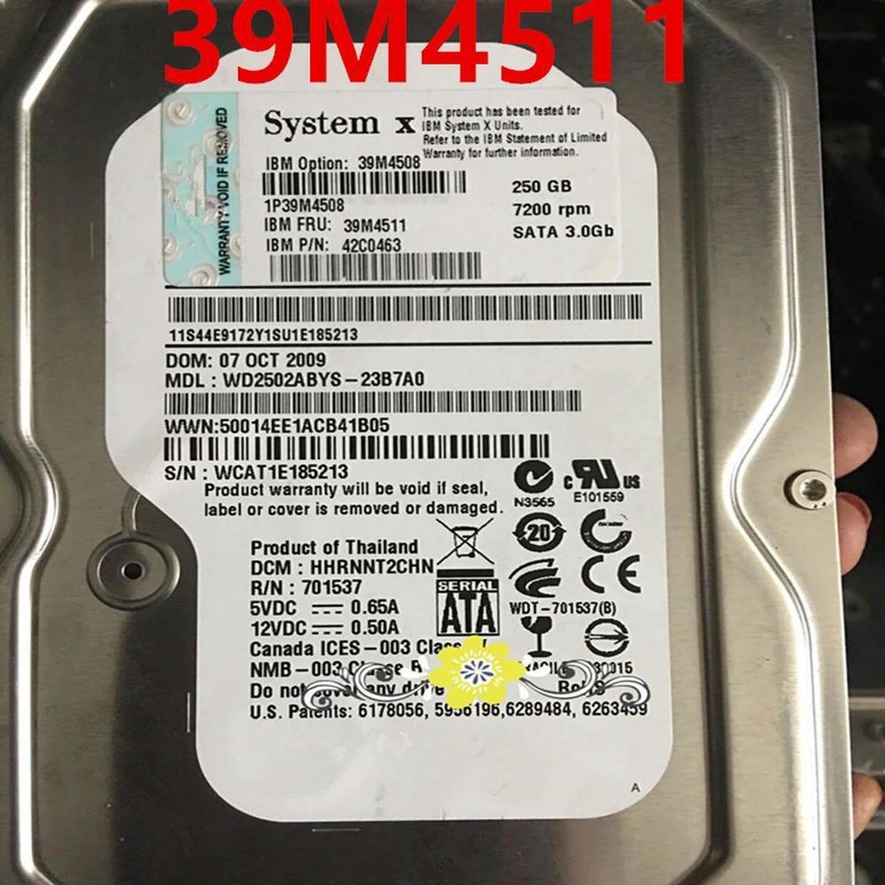 OwnShoe HDD For 250GB 3.5" SATA 32MB 7200RPM For Internal HDD For Server HDD For 39M4511 39M4508 42C0463