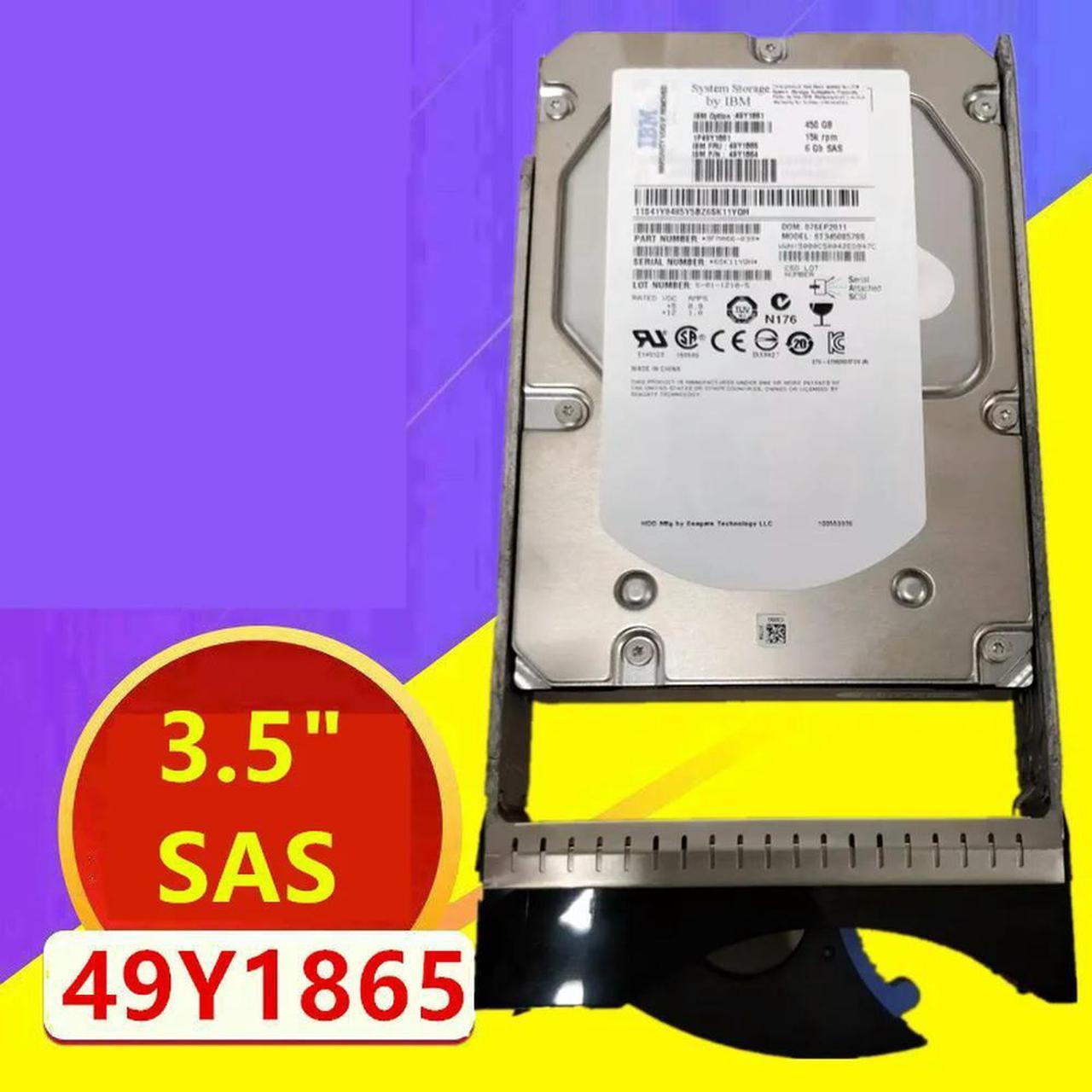 OwnShoe HDD For DS3512 DS3500 450GB 3.5" SAS 64MB 15K For Internal Hard Disk For Server HDD For 49Y1861 49Y1865 49Y1864