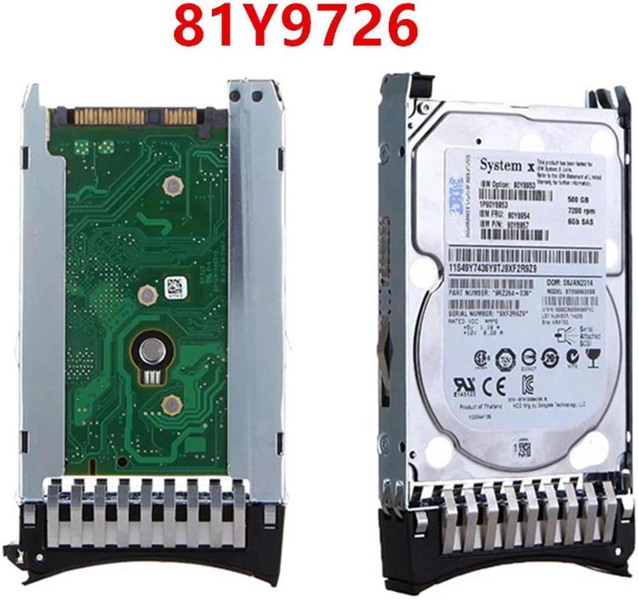 OwnShoe HDD For X3650 M2 M3 M4 500GB 2.5" SATA 64MB 7200RPM For Internal HDD For Server HDD For 81Y9726 81Y9727 81Y3857