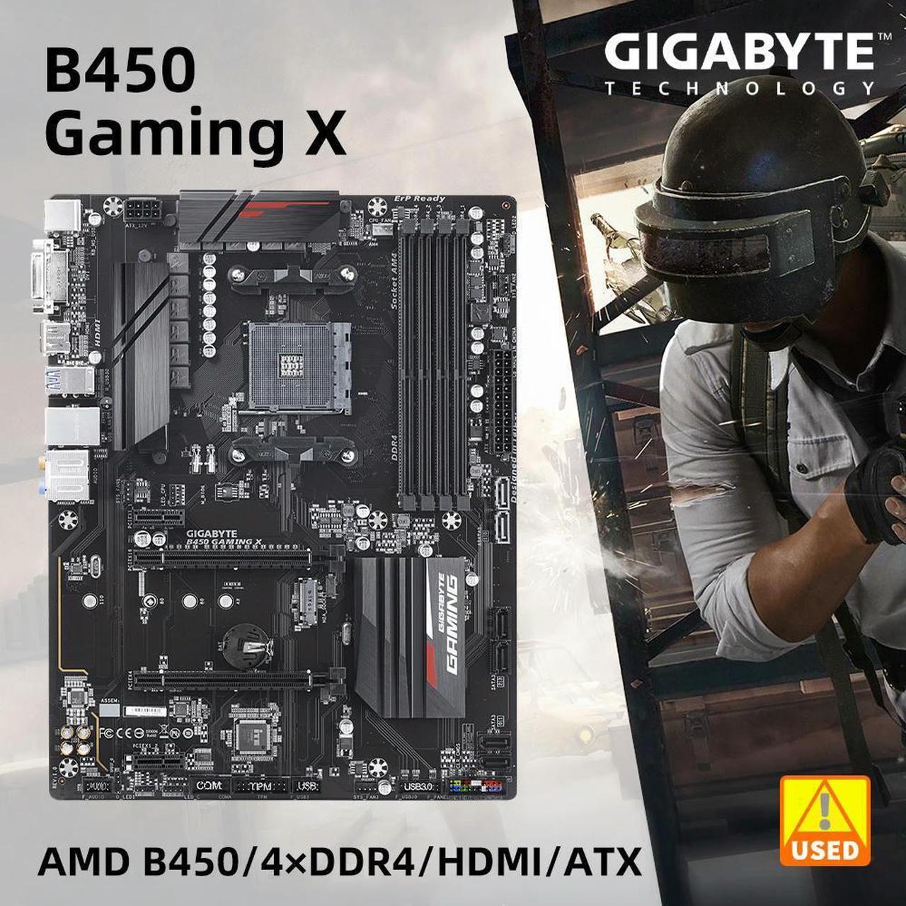 B450 Motherboard B450 GAMING X Supports Ryzen 7 1700 3700x Ryzen 5 2600 2600x 3500x 3600 5500 5600 5600G 4600G 2400G