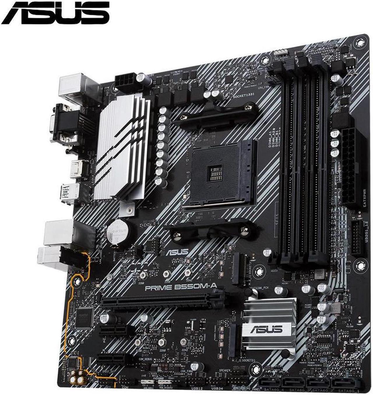 B550 Motherboard PRIME B550M-A Supports Ryzen 5 5600G 5600/Ryzen 7 5700x3d 5800x3d 5700x 5800x 3800x/Ryzen 9 5900 5950X