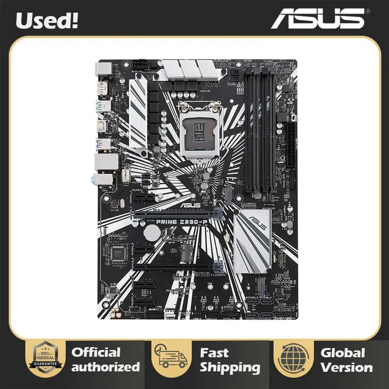 Prime Z390-P LGA1151 (8th and 9th Gen) ATX Motherboard for Cryptocurrency Mining(BTC) with Above 4G Decoding, 6xPCIe