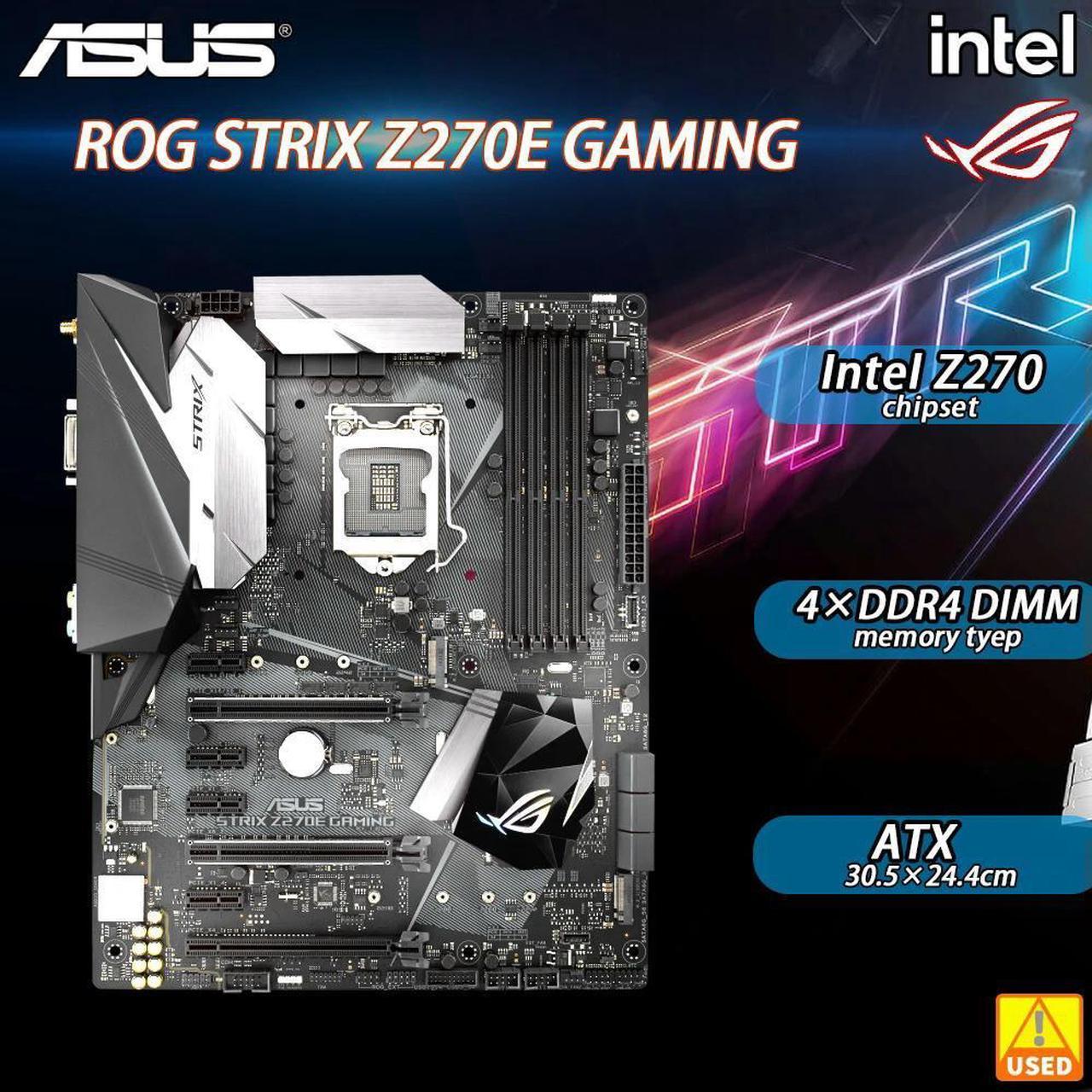 LGA 1151 Motherboard ROG STRIX Z270E GAMING adopts Z270 chipset 1151 7th generation 4xDDR4 64GB PCI-E 3.0 2×M.2 ATX