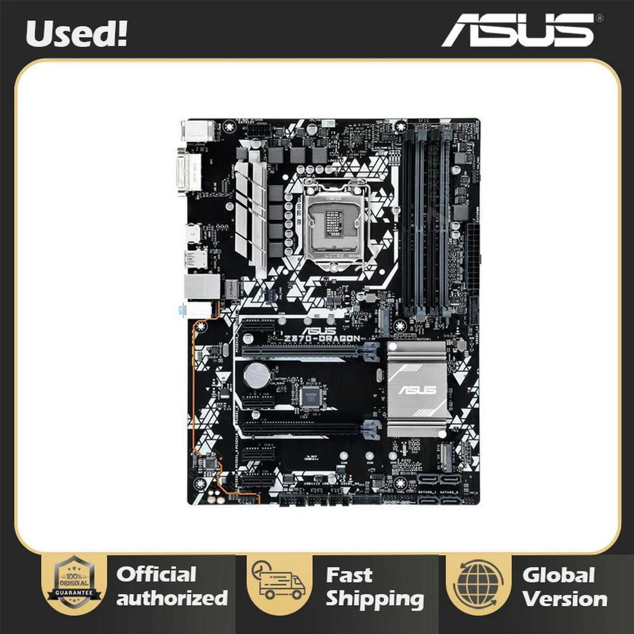 Z370-DRAGON LGA 1151 DDR4 64GB Z370 Core i7/i5/i3/Celeron cpus M.2 USB3.1 ATX Mainboard