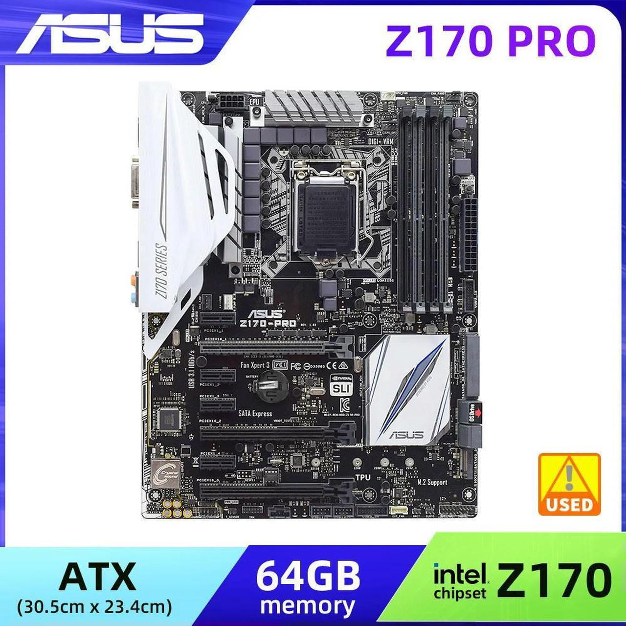 Z170 Motherboard Z170-Pro for Core i7 6700 7700 i5 6400 6500 6600 7400 7500 7600 LGA 1151 Motherboard for i3 6100 6300 7100