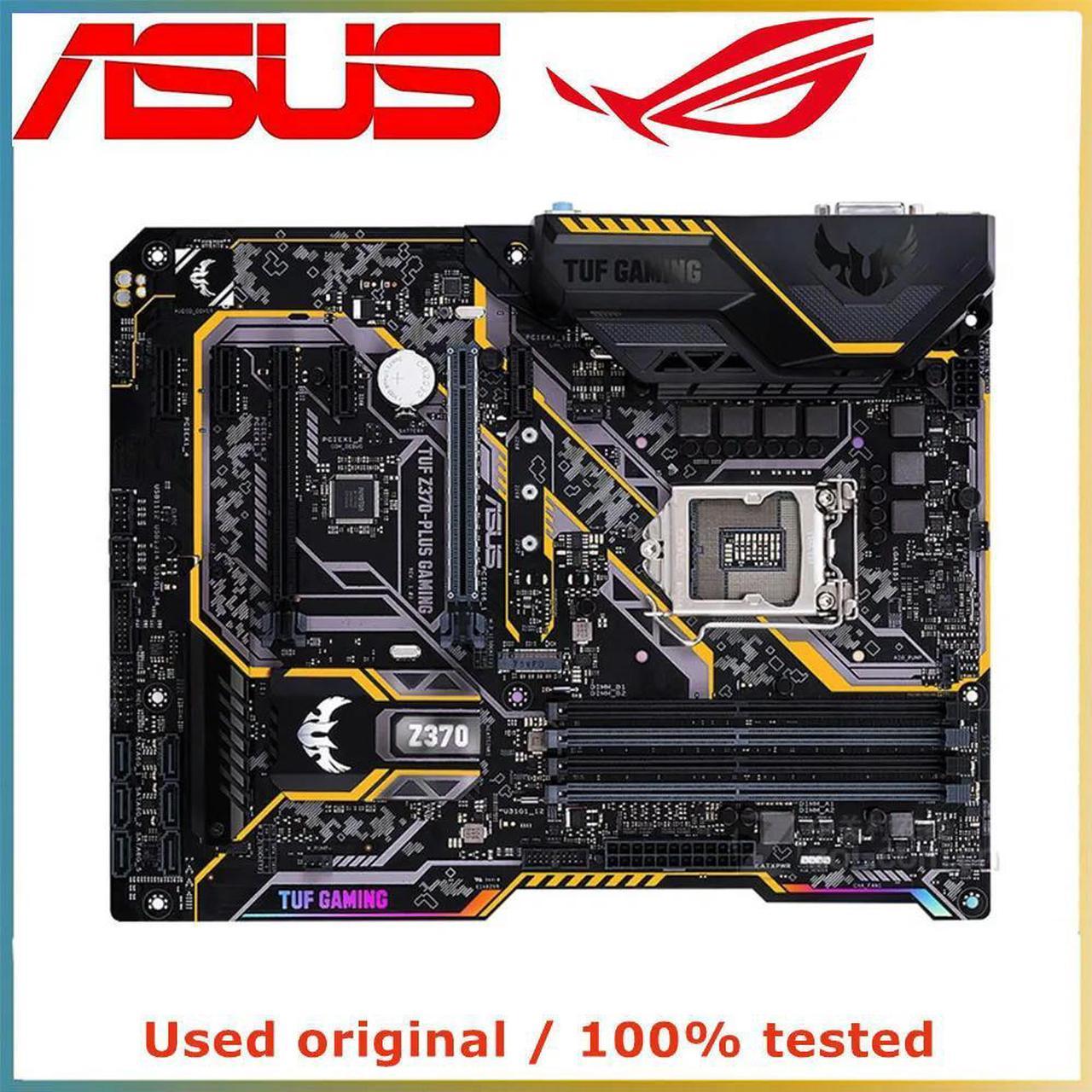 For TUF Z370-PLUS GAMING Computer Motherboard LGA 1151 DDR4 64G For Z370 Desktop Mainboard M.2 NVME PCI-E 3.0 X16