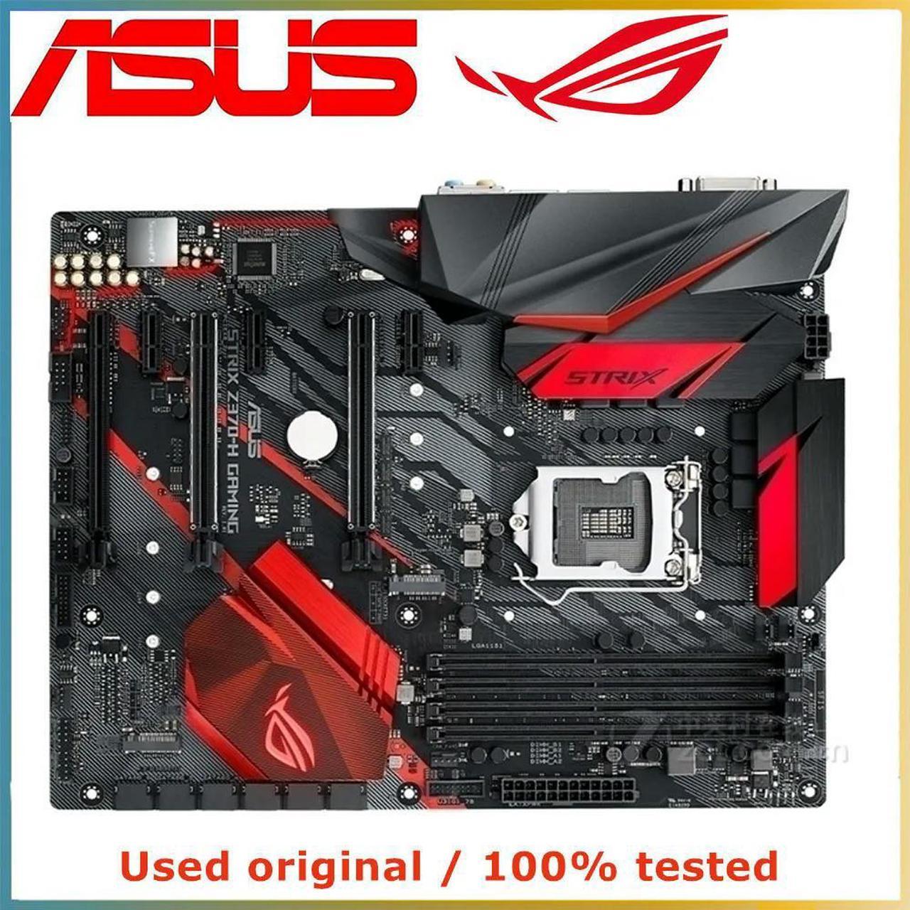 For ROG STRIX Z370-H GAMING Computer Motherboard LGA 1151 DDR4 64G For Z370 Desktop Mainboard M.2 NVME PCI-E 3.0 X16