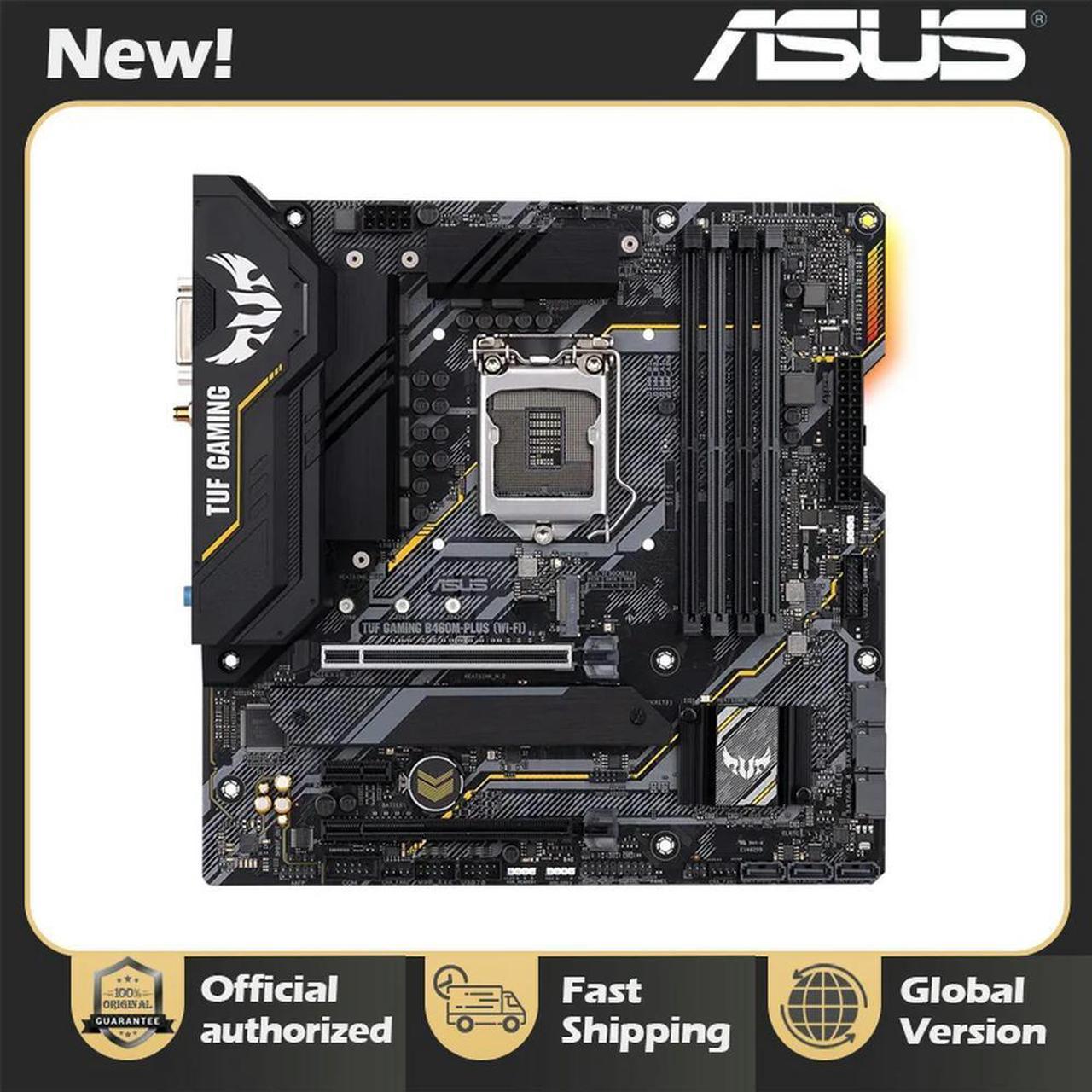 TUF GAMING B460M-PLUS (WI-FI) B460 (LGA 1200) micro ATX Motherboard DDR4 128G PCI-E 4.0 M.2 HDMI USB 3.2 ATX