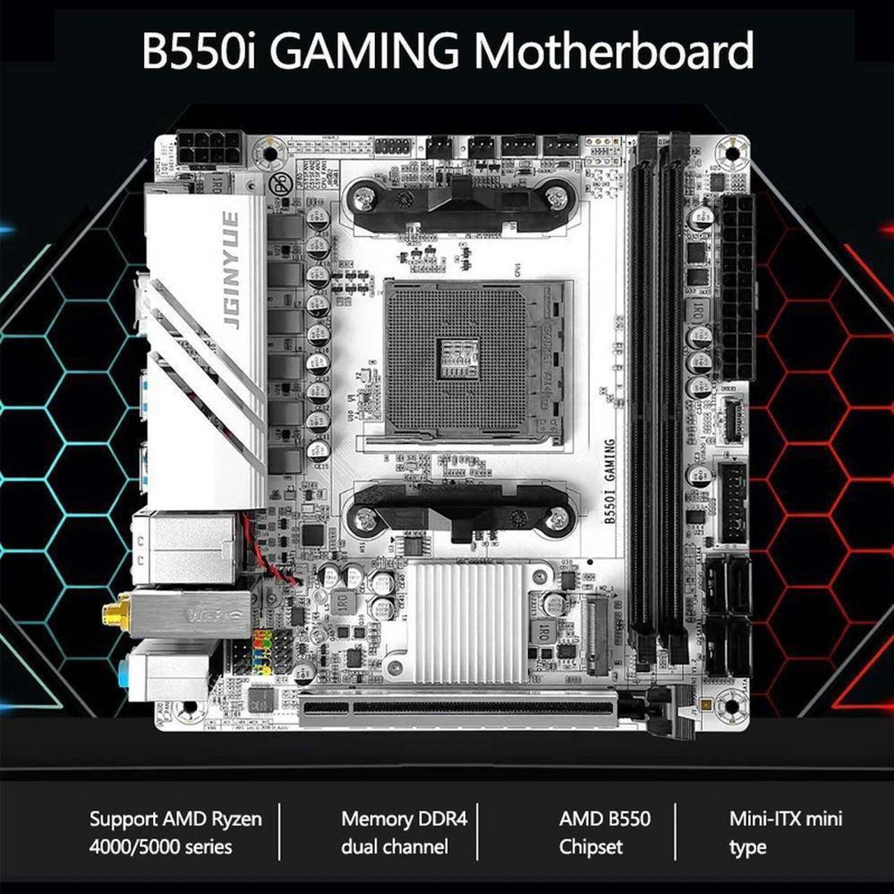 2023 B550i GAMING Motherboard AM4 CPU 4000/5000 series desktop itx mini Computer