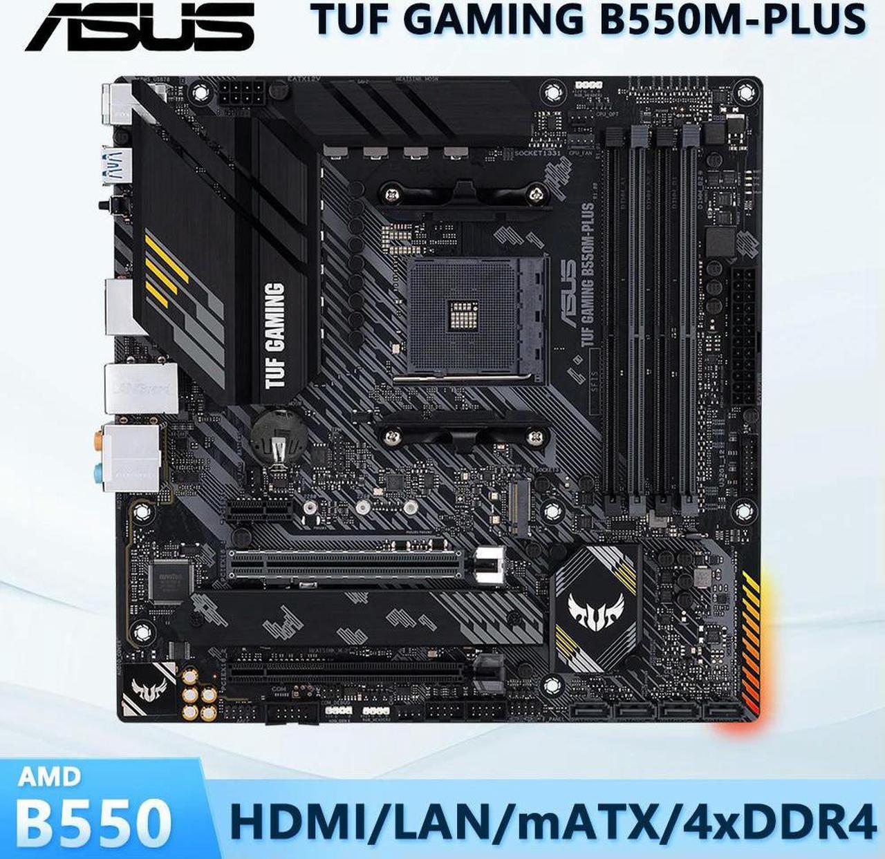 B550 Motherboard TUF GAMING B550M-PLUS Supports Ryzen 5 5600G 5600/Ryzen 7 5700x3d 5800x3d 5700x 5800x 3800x/Ryzen 9 5950X