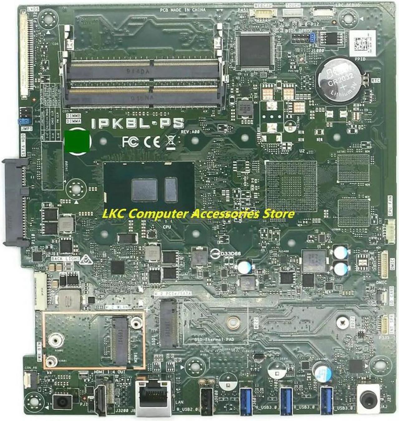 For Inspiron 24 3477 22 3277 AIO All-in-one Motherboard CN-025M63 025M63 25M63 IPKBL-PS Mainboard with i3-7130U