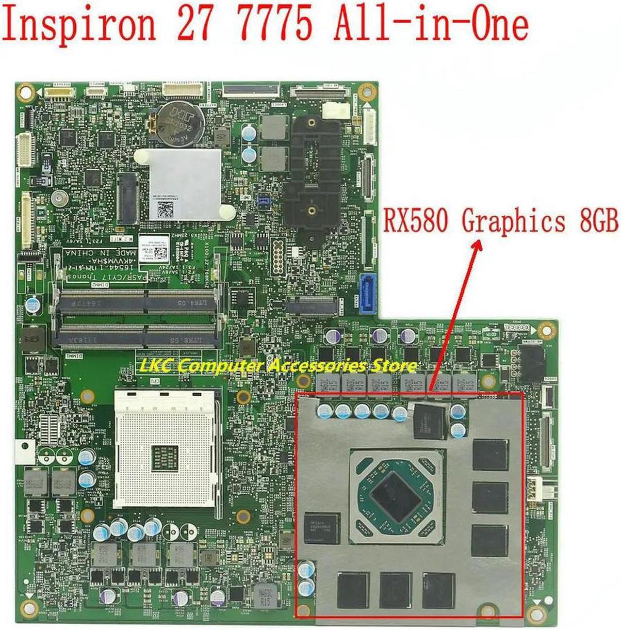 For Inspiron 27 7775 AIO All-in-one Motherboard 16544-1 CN-0KFKMF KFKMF 0KFKMF AM4 Mainboard Onboard RX580 8Gb Graphics