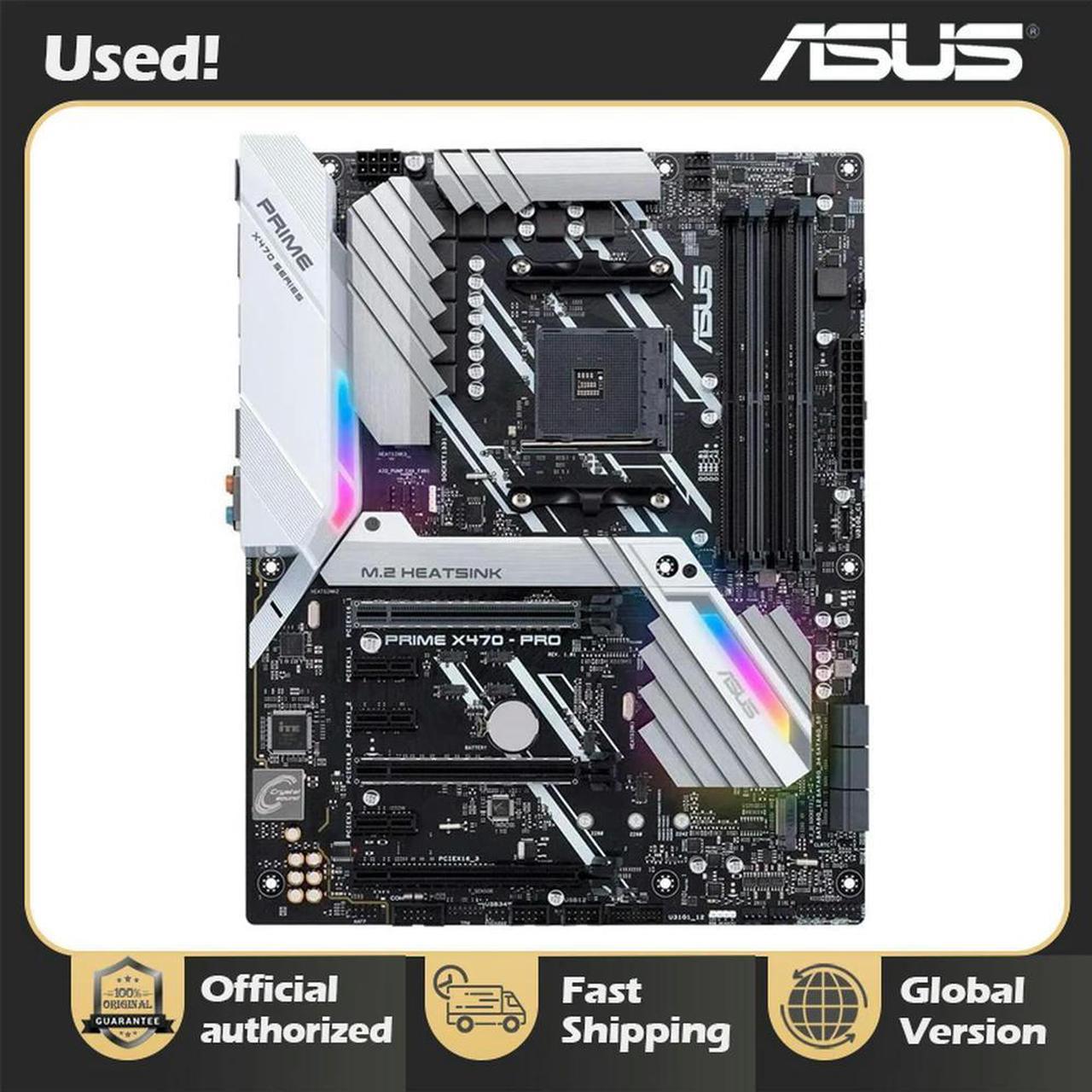 PRIME X470 PRO Motherboard With X470 chip Socket AM4 For Ryzen/7th Gen A-Series 4×DDR4 PCI-E 3.0 2 x M.2 ATX