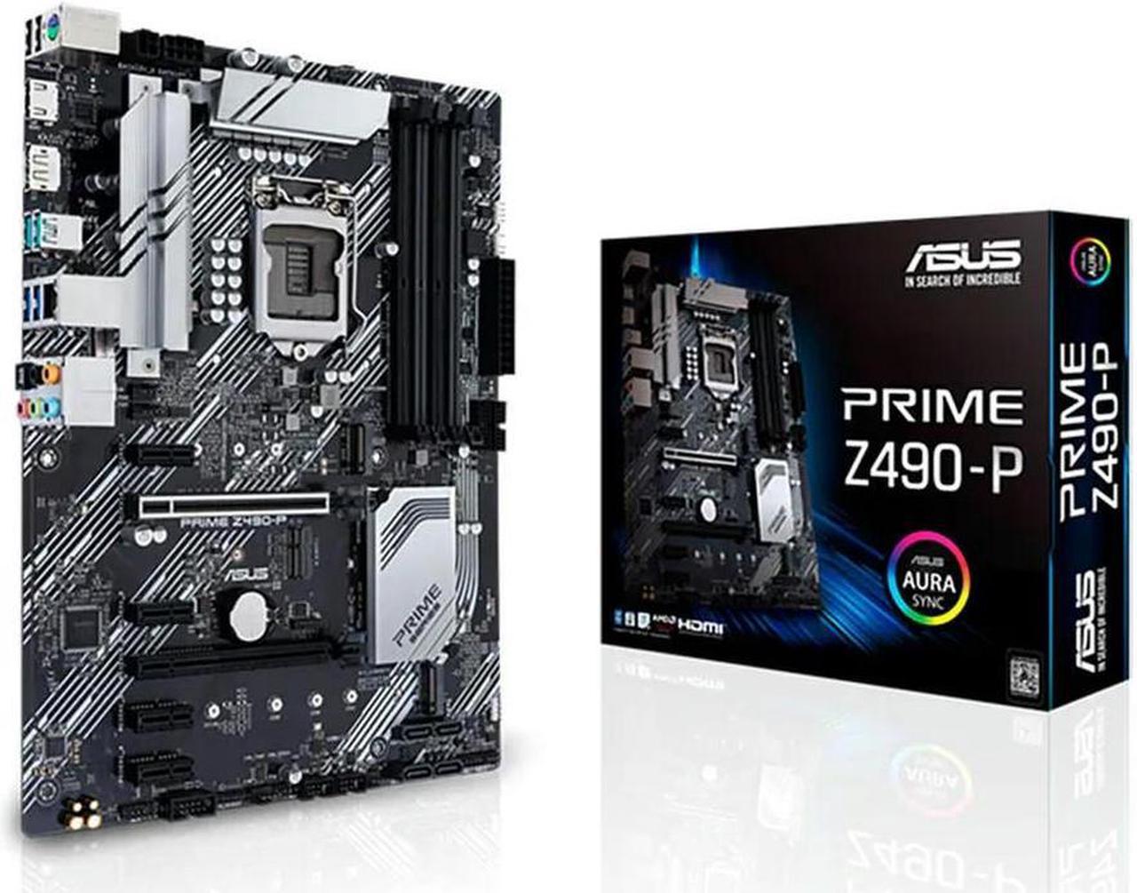 LGA 1200 Z490 Motherboard PRIME Z490-P Motherboard 128GB DDR4 PCI-E 3.0 M.2 USB3.2  ATX For tenth gen cpus