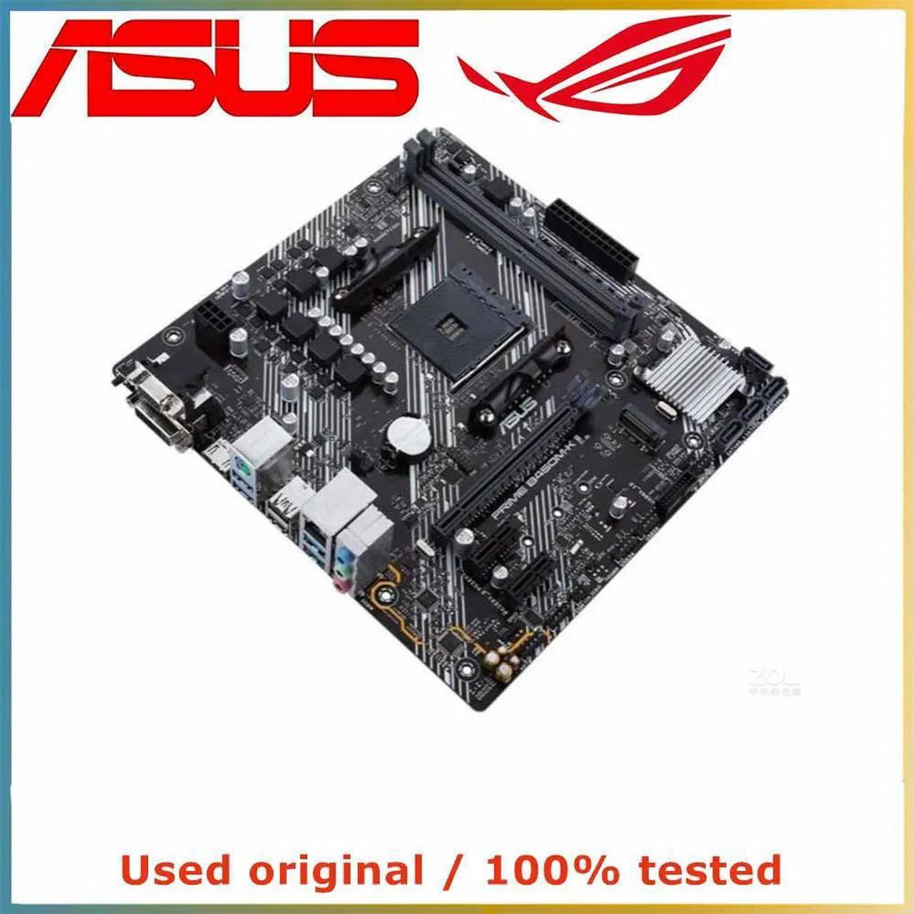 For B450 For PRIME B450M-K II Computer Motherboard AM4 DDR4 64G Desktop Mainboard  SATA III USB PCI-E 3.0 X16