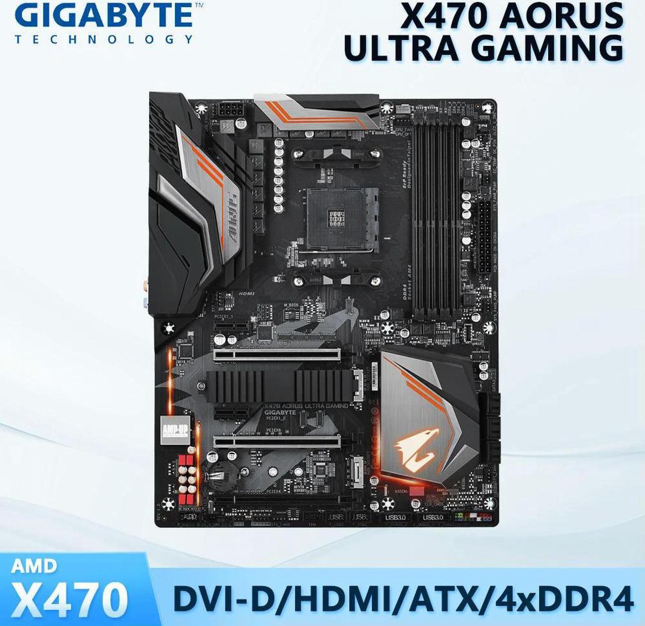 Motherboard X470 ULTRA GAMING With AM4 Socket for Ryzen 3000 4000G 5000 Series Processors Support 4 DDR4 Slot